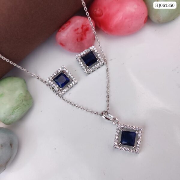 Royal Blue Charm Pendant Set – HJ061350
