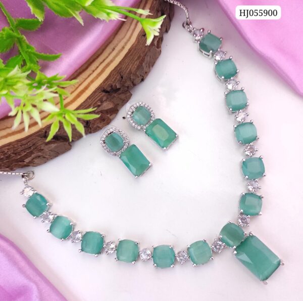 Emerald Mist Necklace Set – HJ055900
