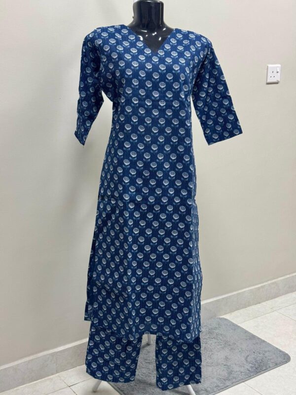 Ajrak Cotton Kurti set