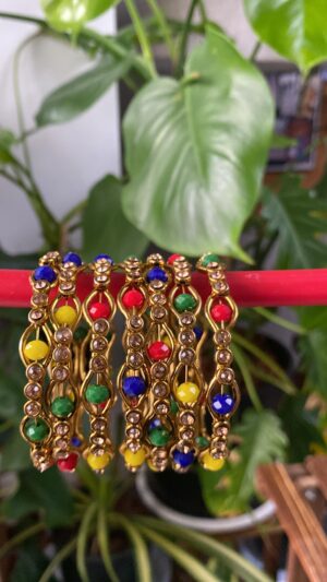 Multicoloured Metal Bangles
