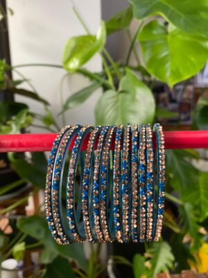 Classic blue  Stone Bangles