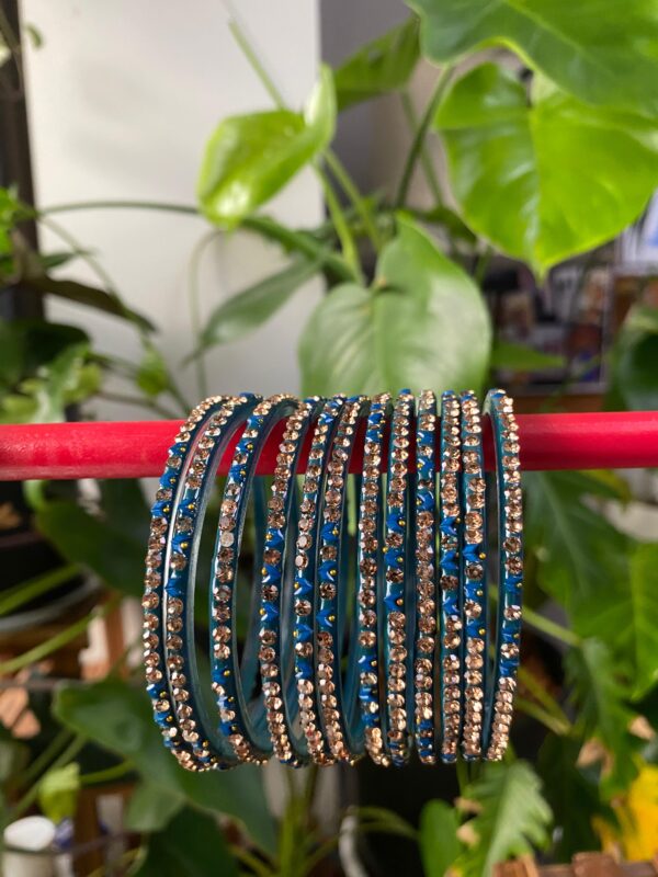 Classic blue  Stone Bangles