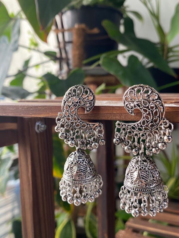 Oxidized Jhumka - Image 2