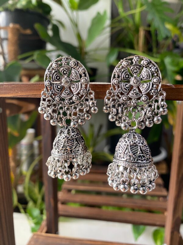 Oxidized Jhumka - Image 3