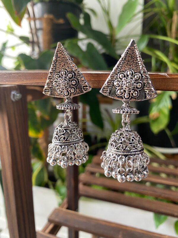 Oxidized Jhumka - Image 4